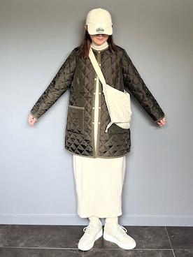「エアフォースワン」｜「アイテム（その他アウター）」を使った、SHOさん（レディース・165cm）の秋コーディネート