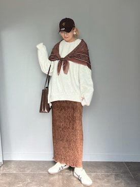 「アイテム（スウェット）」を使った、SHOさん（レディース・165cm）の秋コーディネート
