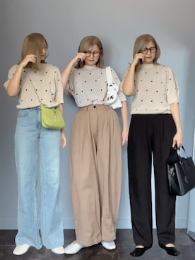 「Java（ジャバ）のアイテム」を使った、SHOさん（レディース・165cm）の春コーディネート