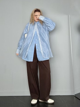 「tiptop（ティップトップ）のアイテム」を使った、SHOさん（レディース・165cm）の春コーディネート