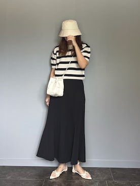 「classicalelf（クラシカルエルフ）のアイテム（スカート）」を使った、SHOさん（レディース・165cm）の夏コーディネート