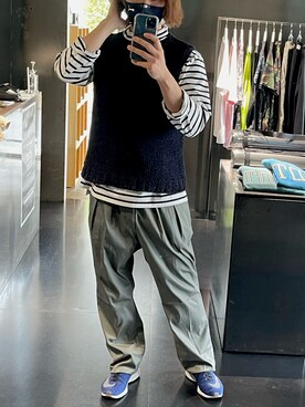 「PHIGVEL（フィグベル）のアイテム」を使った、とぅーまさん（メンズ・178cm）の春コーディネート