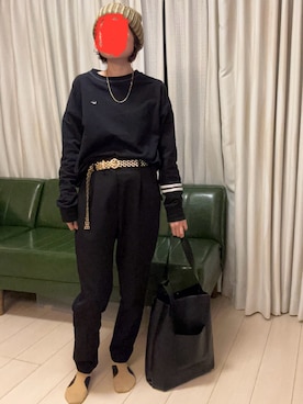 「CLANE（クラネ）のアイテム（バッグ）」を使った、おこめさん（レディース・155cm）の秋コーディネート