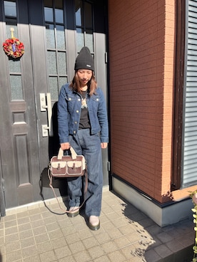 「Design Tshirts Store graniph（デザイン　ティーシャツ　ストア　グラニフ）のアイテム」を使った、☆MMK☆さん（レディース・155cm）の冬コーディネート