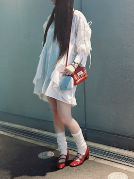 「LILY BROWN（リリーブラウン）のアイテム」を使った、◦ゆにこ系◦さん（レディース・163cm）の夏コーディネート