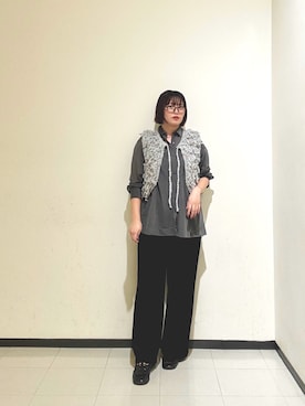 「URBAN RESEARCH（アーバンリサーチ）のdecor『デコール』　Hematite4mmBallchoker（ネックレス）」を使った、kamezawaさん（レディース・158cm）の秋コーディネート