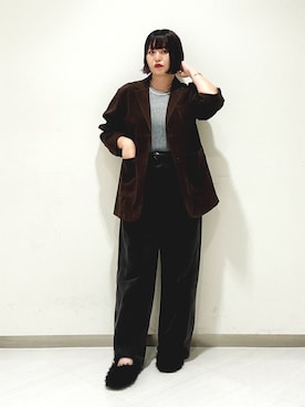 「アイテム（その他アウター）」を使った、kamezawaさん（レディース・158cm）の秋コーディネート