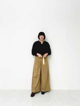 「アイテム（ニット/セーター）」を使った、kamezawaさん（レディース・158cm・40代）の秋コーディネート