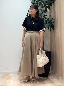 「grove（グローブ）のアイテム」を使った、miraiさん（レディース・156cm）の夏コーディネート