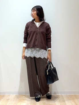 「grove（グローブ）のアイテム」を使った、miraiさん（レディース・156cm）の秋コーディネート