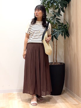 「grove（グローブ）のアイテム」を使った、miraiさん（レディース・156cm）の夏コーディネート