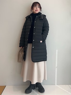 「Vincent et Mireille（バンソンエミレイユ）のアイテム」を使った、Hirokaさん（レディース・159cm）の冬コーディネート