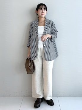 「COCUE（コキュ）のアイテム」を使った、Hirokaさん（レディース・159cm）の春コーディネート