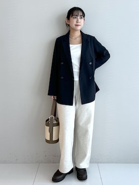 「COCUE（コキュ）のアイテム」を使った、Hirokaさん（レディース・159cm）の春コーディネート