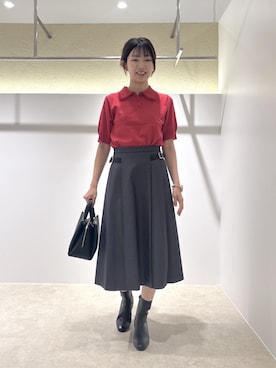 「NATURAL BEAUTY BASIC（ナチュラルビューティーベーシック）のアイテム」を使った、AYAさん（レディース・160cm）の夏コーディネート