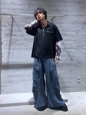 「HARE（ハレ）のアイテム（パンツ）」を使った、Yuukiさん（メンズ・178cm）の夏コーディネート