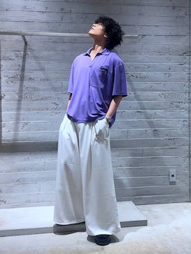 「HARE（ハレ）のアイテム（パンツ）」を使った、Yuukiさん（メンズ・178cm）の夏コーディネート