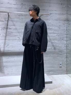 「HARE（ハレ）のアイテム（スラックス）」を使った、Yuukiさん（メンズ・178cm）の夏コーディネート