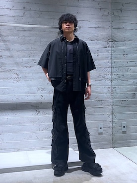 「HARE（ハレ）の【MADE IN JAPAN】BANBOOブレス(HARE)（ブレスレット、シルバー系）」を使った、Yuukiさん（メンズ・178cm）の夏コーディネート