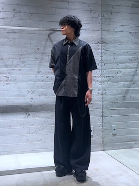 「HARE（ハレ）のアイテム（ベルト）」を使った、Yuukiさん（メンズ・178cm）の夏コーディネート