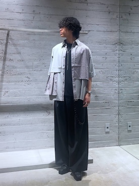 「HARE（ハレ）のアイテム（ベルト）」を使った、Yuukiさん（メンズ・178cm）の夏コーディネート