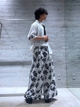「HARE（ハレ）のアイテム（ベルト）」を使った、Yuukiさん（メンズ・178cm）の夏コーディネート