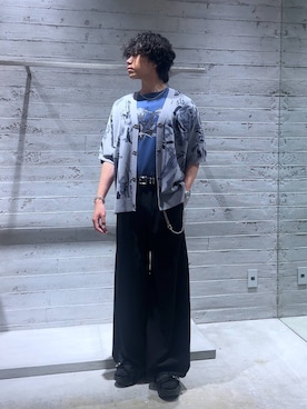 「HARE（ハレ）のアイテム（ベルト）」を使った、Yuukiさん（メンズ・178cm）の夏コーディネート