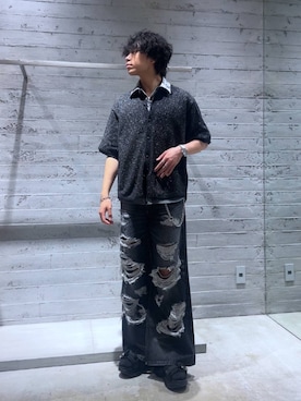 「HARE（ハレ）のアイテム（ベルト）」を使った、Yuukiさん（メンズ・178cm）の夏コーディネート