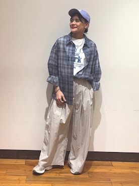 「ASICS（アシックス）のアイテム」を使った、KATOさん（レディース・158cm）の春コーディネート