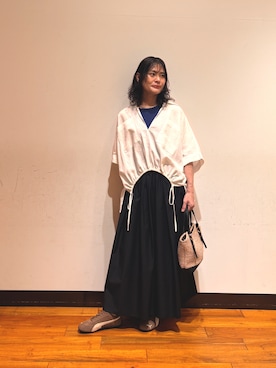 「PUMA（プーマ）のアイテム」を使った、かおりんさん（レディース・158cm）の夏コーディネート