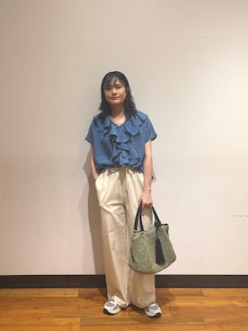 「URBAN RESEARCH Sonny Label（アーバンリサーチサニーレーベル）のアイテム」を使った、かおりんさん（レディース・158cm）の夏コーディネート