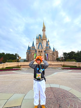 「アイテム（スカジャン）」を使った、Rikiさん（メンズ・180cm）の秋コーディネート