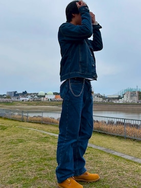 「GAP（ギャップ）のアイテム（パンツ）」を使った、Rikiさん（メンズ・180cm）の秋コーディネート