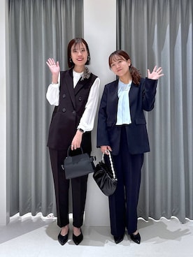 「アイテム（ブローチ/コサージュ）」を使った、tanasan0lepsimさん（レディース・175cm・30代）の冬コーディネート