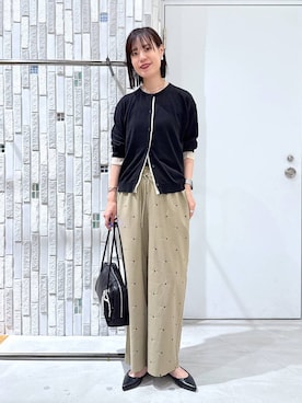 「アイテム（ボストンバッグ）」を使った、たなさんさん（レディース・175cm）の春コーディネート