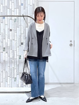 「アイテム（キャミソール）」を使った、たなさんさん（レディース・175cm）の冬コーディネート