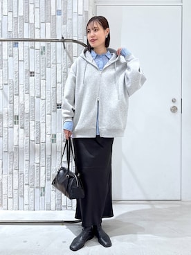 「アイテム（ボストンバッグ）」を使った、tanasan0lepsimさん（レディース・175cm・30代）の冬コーディネート