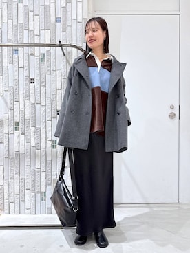 「アイテム（スカート）」を使った、tanasan0lepsimさん（レディース・175cm）の冬コーディネート