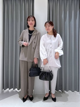 「アイテム（ブローチ/コサージュ）」を使った、tanasan0lepsimさん（レディース・175cm・30代）の冬コーディネート