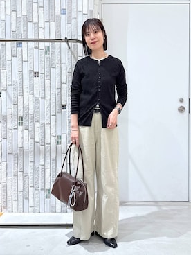 「アイテム（チョーカー）」を使った、たなさんさん（レディース・175cm）の春コーディネート