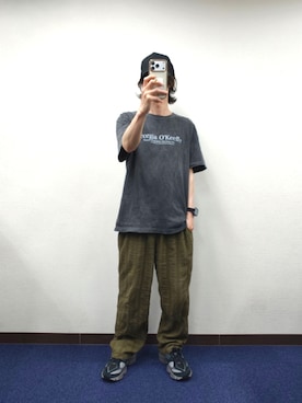 「NEW BALANCE（ニューバランス）の90/60（スニーカー、ブラック系）」を使った、Gladさん（メンズ・174cm）の夏コーディネート