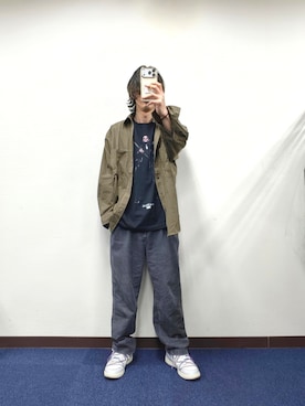 「B.C STOCK（ベーセーストック）のアイテム」を使った、Gladさん（メンズ・173cm）の春コーディネート