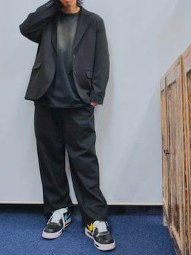 「PEACEMINUSONE（ピースマイナスワン）のアイテム」を使った、Gladさん（メンズ・173cm）の冬コーディネート