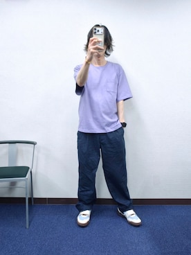 「NANO universe（ナノユニバース）のアイテム（その他パンツ）」を使った、Gladさん（メンズ・174cm）の夏コーディネート