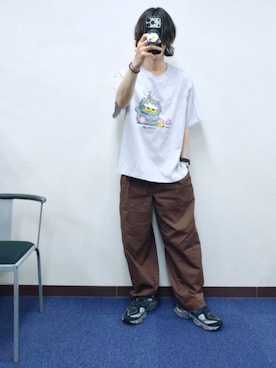 「アイテム（ヘアゴム）」を使った、Gladさん（メンズ・174cm）の夏コーディネート