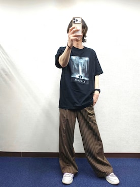 「EMMA CLOTHES（エマクローズ）のアイテム」を使った、Gladさん（メンズ・173cm）の春コーディネート