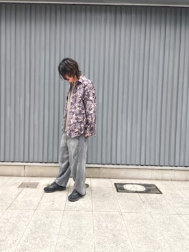 「BAYFLOW（ベイフロー）のアイテム（トップス）」を使った、Gladさん（メンズ・173cm）の春コーディネート