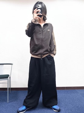 「アイテム（ジャージ）」を使った、Gladさん（メンズ・174cm）の秋コーディネート