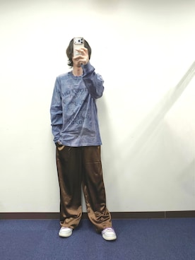 「NIKE（ナイキ）のアイテム（トップス）」を使った、Gladさん（メンズ・173cm）の春コーディネート