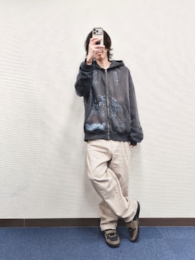 「BAYFLOW（ベイフロー）のアイテム」を使った、Gladさん（メンズ・173cm）の春コーディネート